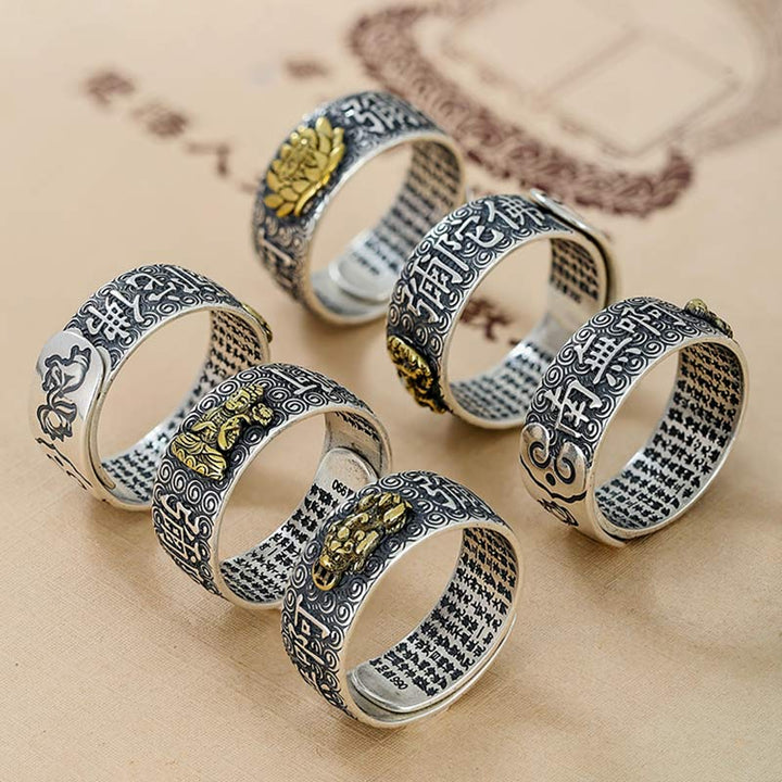 Anillo ajustable de la suerte de la riqueza de Buda Natal del zodiaco chino de Buddha Stones de Buda
