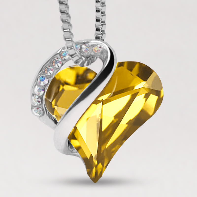 Colgante de collar de energía curativa con piedra natal de corazón de amor de Buddha Stones