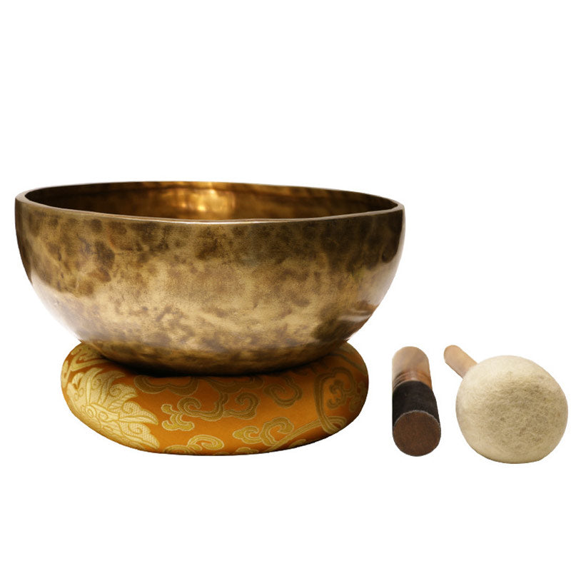 Buddha Stones Cuenco tibetano de sonido hecho a mano para curación y meditación. Juego de cuencos cantores de energía positiva. - image 4
