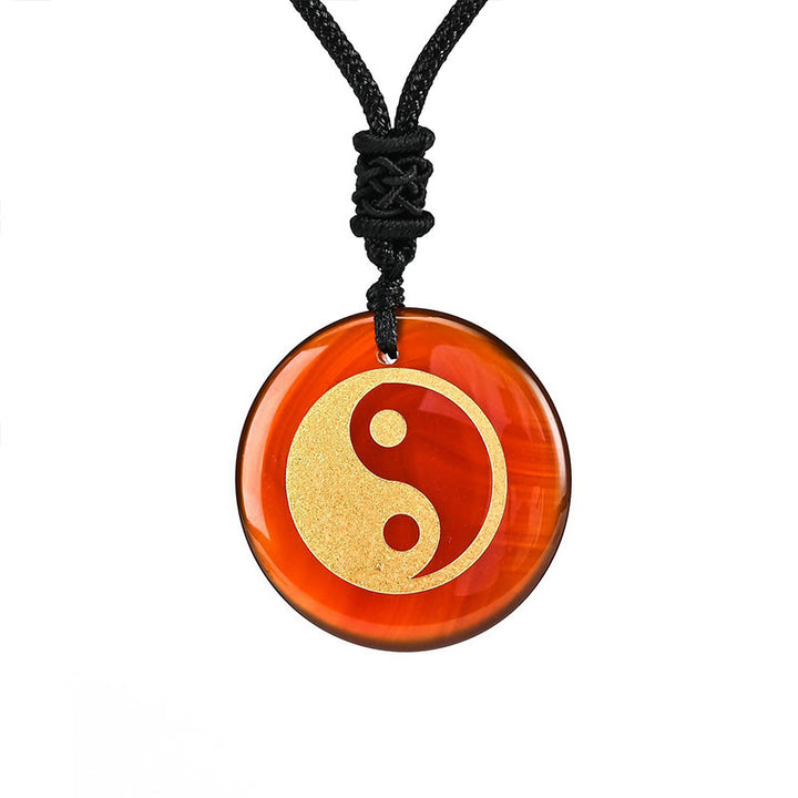 Buddha Stones, varios cristales, amatista, ojo de tigre, Aventurina verde, Yin Yang, collar espiritual, colgante