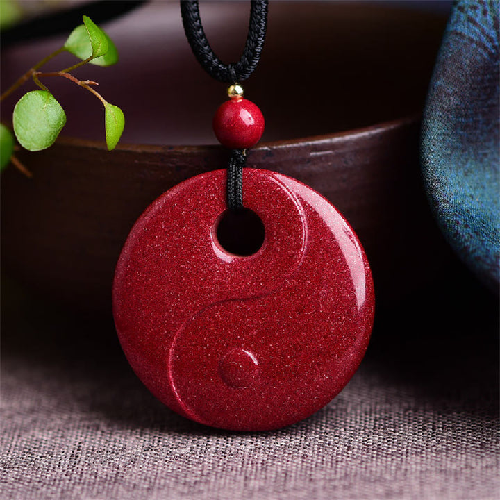 Buddha Stones, Buda sonriente, Yin Yang, calabaza del zodiaco chino, colgante de collar con bendición de cinabrio Natural - image 8