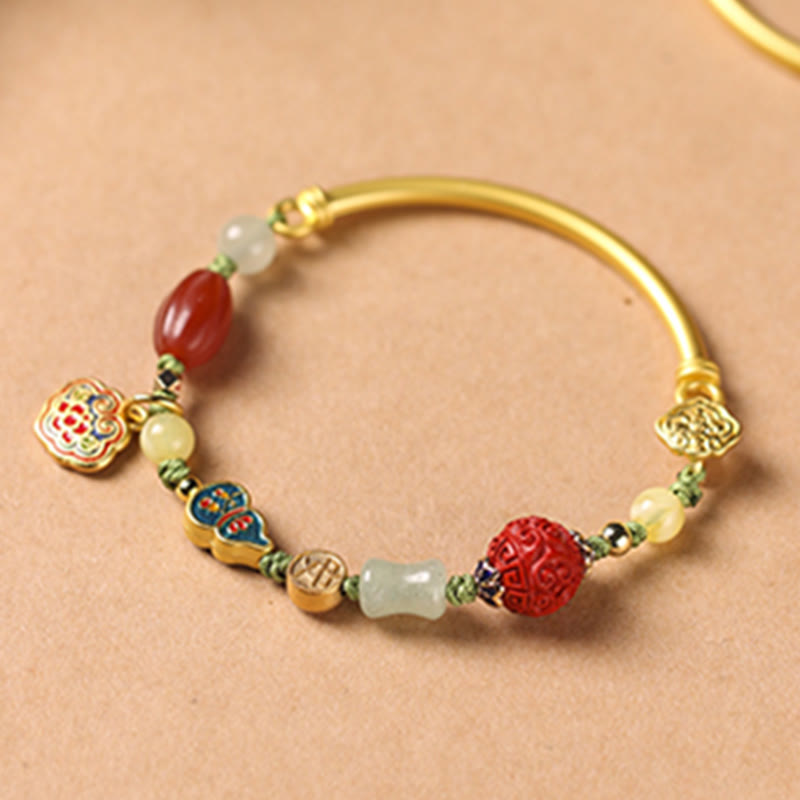Pulsera tibetana de la suerte de la felicidad de la fortuna de las nubes auspiciosas