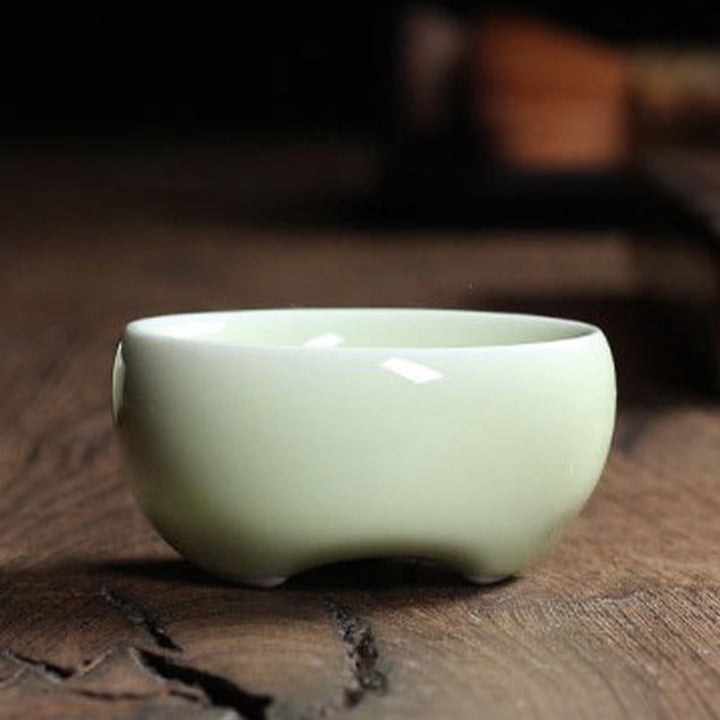 Taza de té de cerámica con forma de pez koi de colores y Buddha Stones - image 41