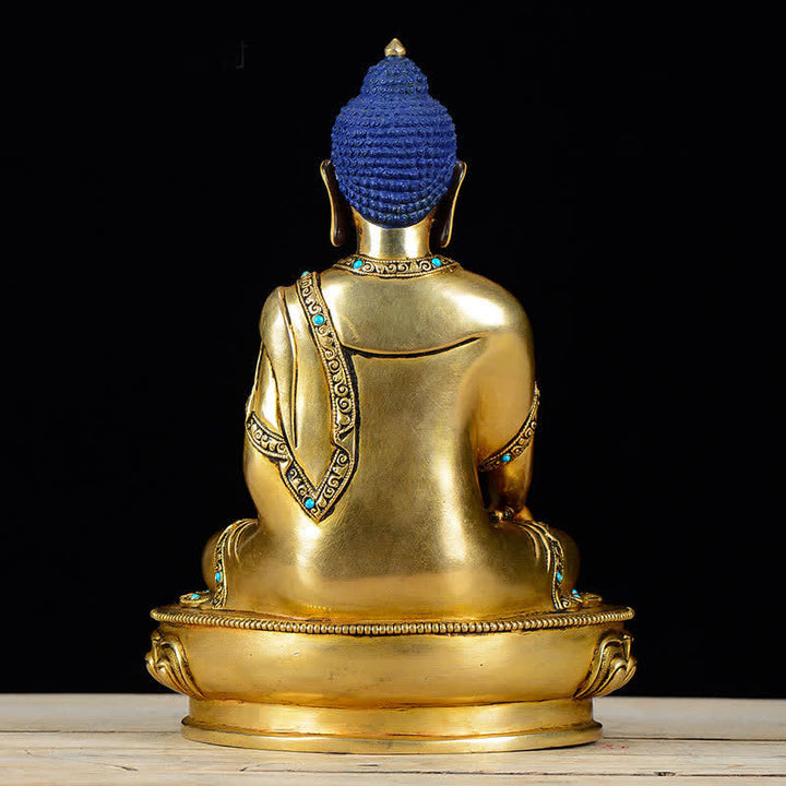 Estatua de cobre de la compasión de Buda Shakyamuni, decoración