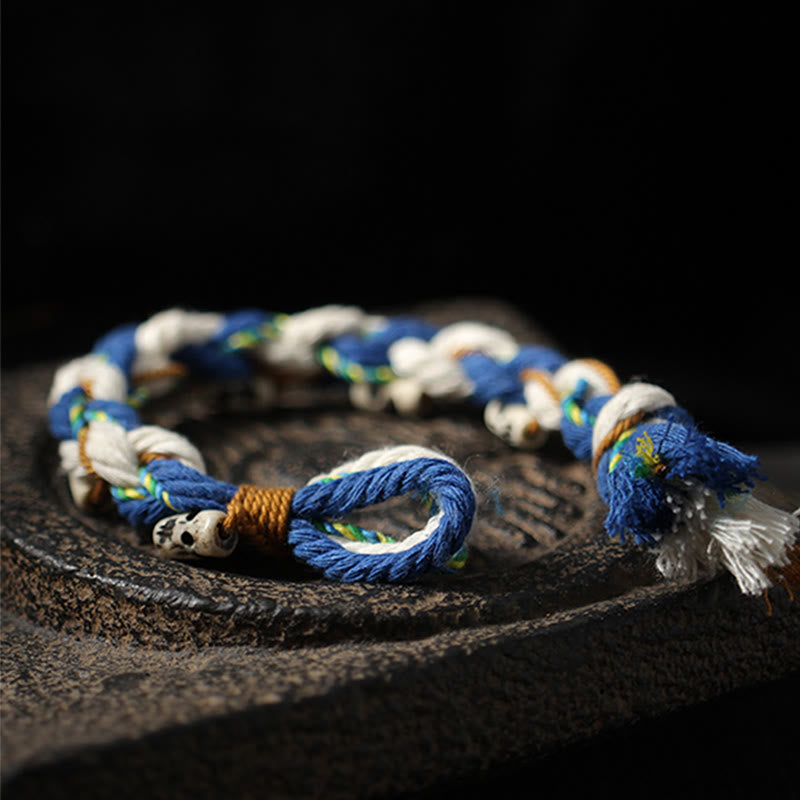 Pulsera de la suerte hecha a mano con cuentas de la diosa de la riqueza Zakiram tibetana con Buddha Stones
