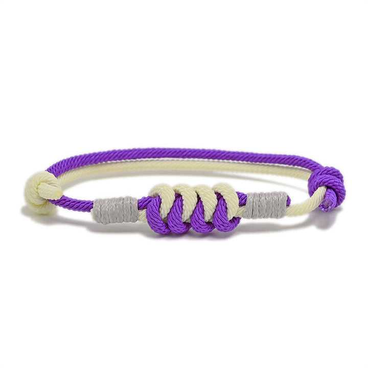 Pulsera de hilo trenzado con fuerza de nudo King Kong de diseño simple con Buddha Stones