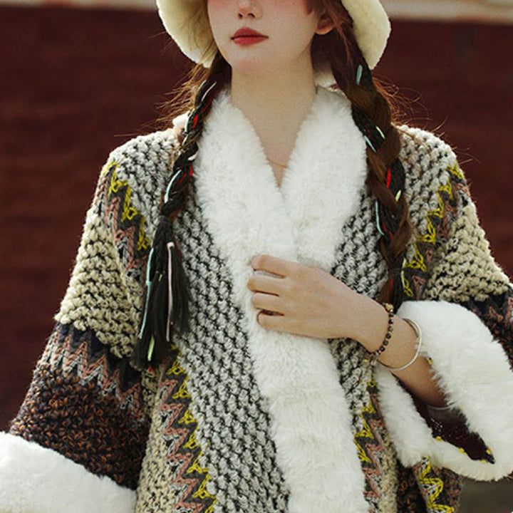 Mantón de rayas multicolor tibetano con Buddha Stones , bufanda de viaje acogedora para invierno