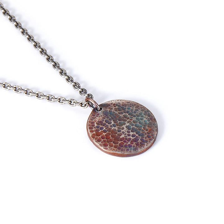 Collar con colgante de equilibrio de agua y fuego Yin Yang de plata de ley 990 con Buddha Stones - image 8