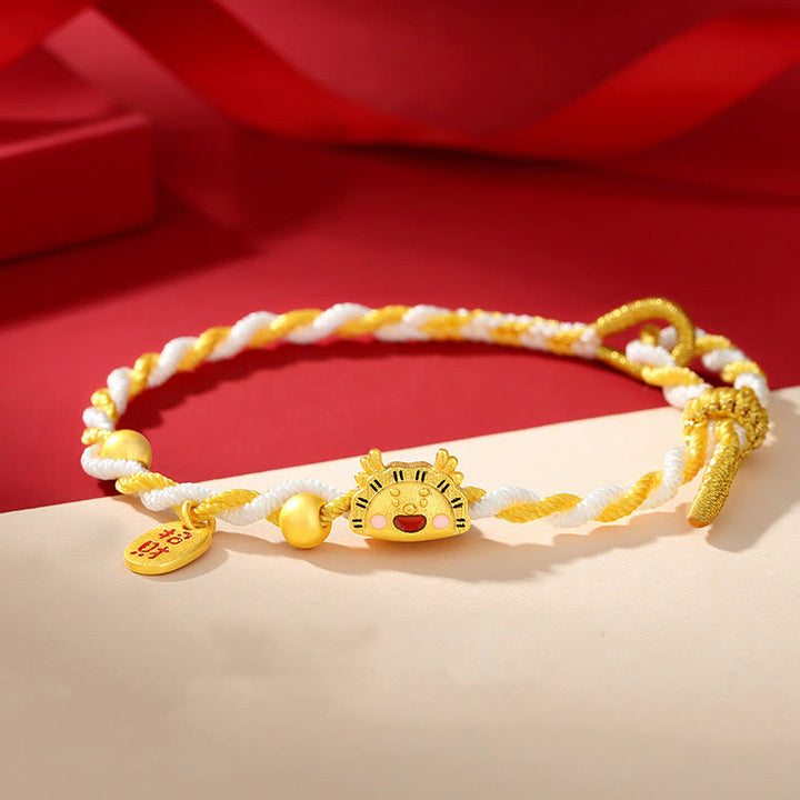 ❗❗❗Una oferta flash: pulsera trenzada con Buddha Stones de plata de ley 925 con diseño de bola de masa del año del dragón que atrae la suerte y la fortuna