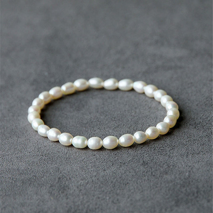 Pulsera con cuentas curativas de perlas naturales de Buddha Stones