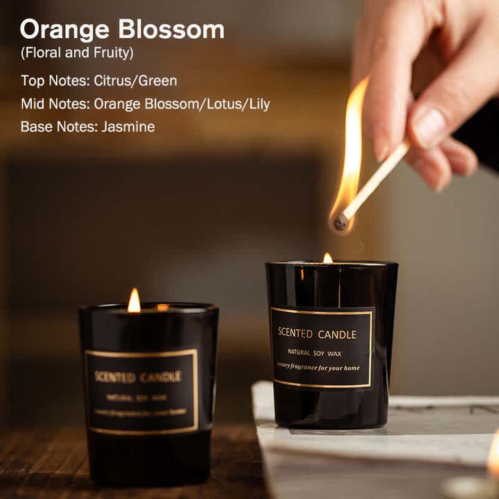 Blue Bell Pear Freesia Fragancia Meditación Oración Aromaterapia Vela de Cera de Soja