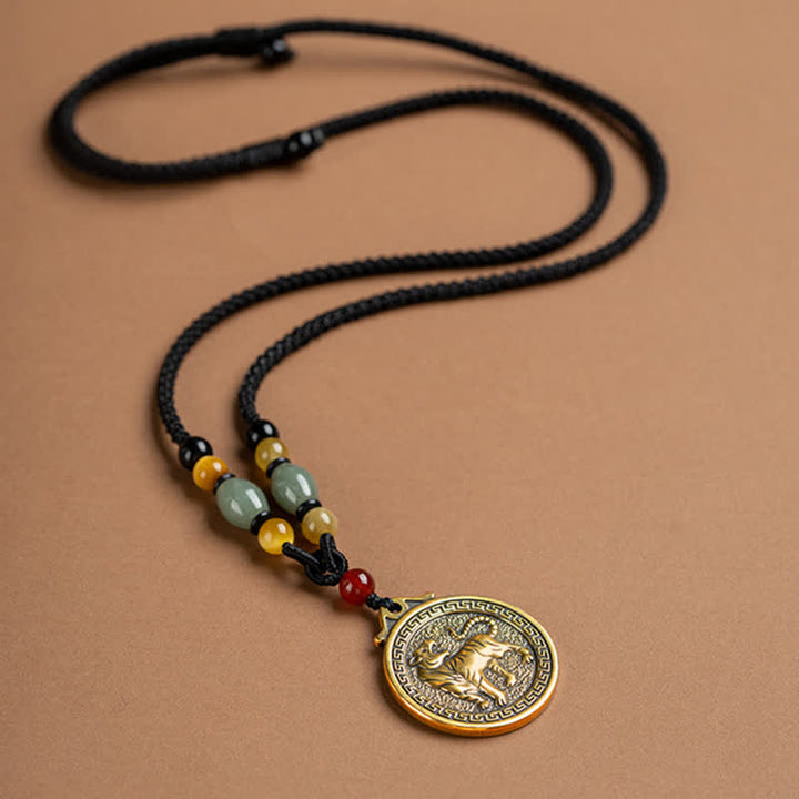12 colgante del collar de la fortuna de la riqueza del zodiaco chino - image 13