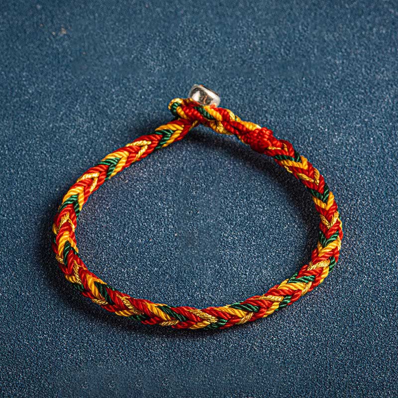 Buddha Stones &quot;Que estés sano y salvo todo el año&quot; Pulsera Suerte Multicolor