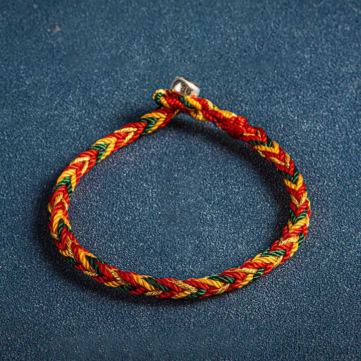 Buddha Stones &quot;Que estés sano y salvo todo el año&quot; Pulsera Suerte Multicolor