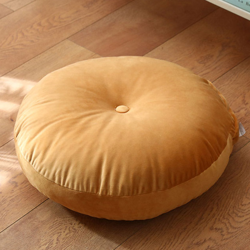 Cojín de lino con diseño simple de loto y Buddha Stones para meditación, decoración para el hogar y la sala de estar. - Desmontable - 40 cm x 10 cm - Naranja - image 29