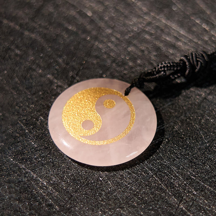 Buddha Stones, varios cristales, amatista, ojo de tigre, Aventurina verde, Yin Yang, collar espiritual, colgante