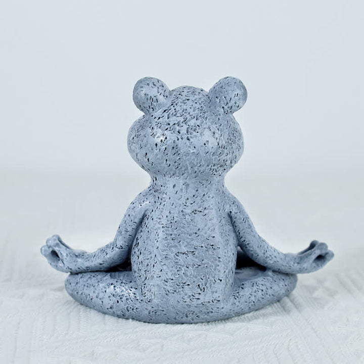 Decoración Zen Meditando Perro Gato Rana