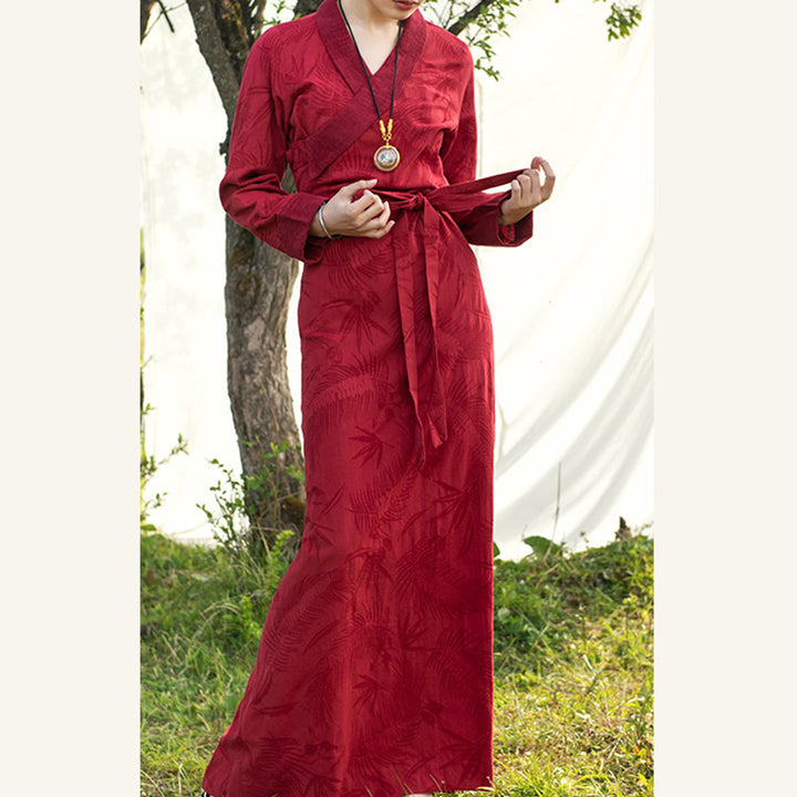 Vestido tibetano con Buddha Stones, vestido largo de Lhasa, vestido largo, ropa de mujer