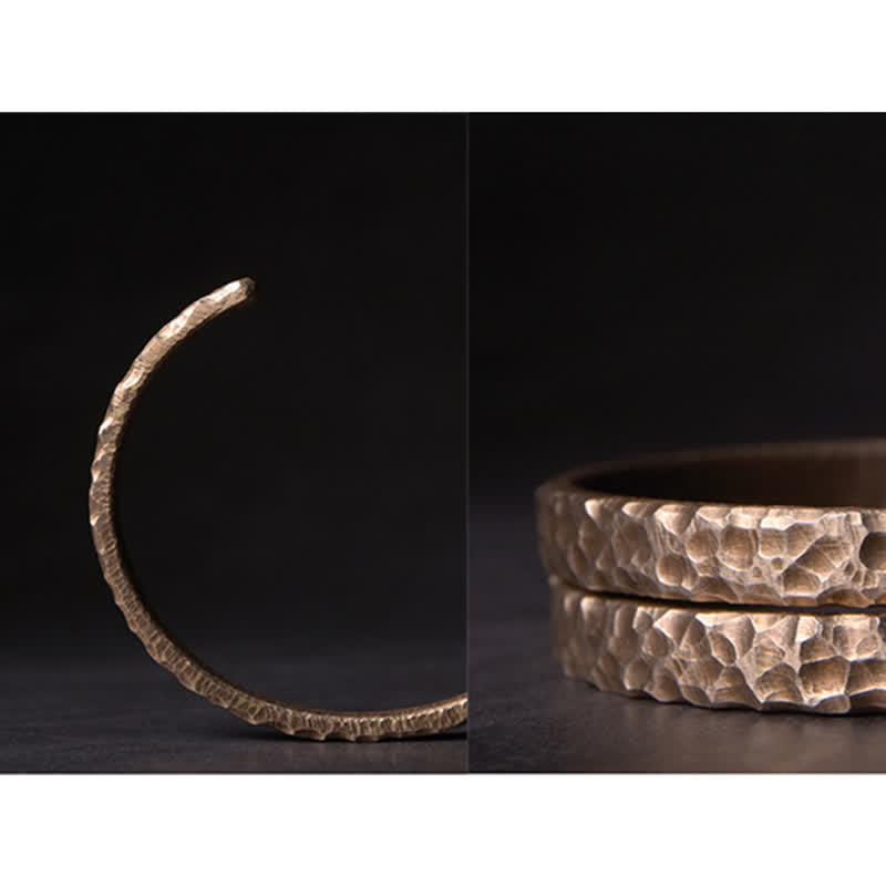 Brazalete de pulsera de equilibrio de cobre de piedra de roca de lava