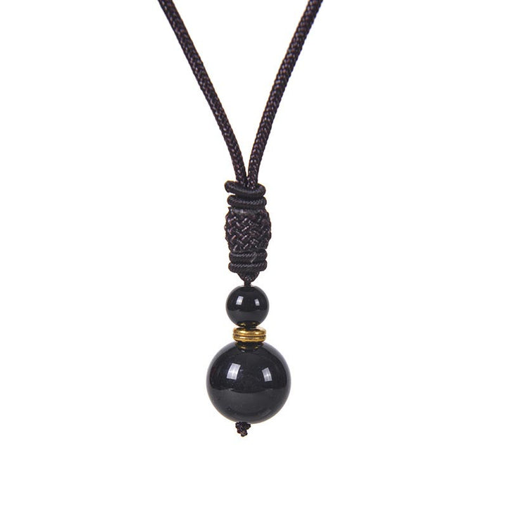 Collar de armonía de jade tibetano con Buddha Stones