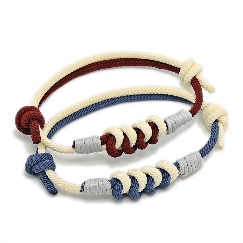 Pulsera de hilo trenzado con fuerza de nudo King Kong de diseño simple con Buddha Stones