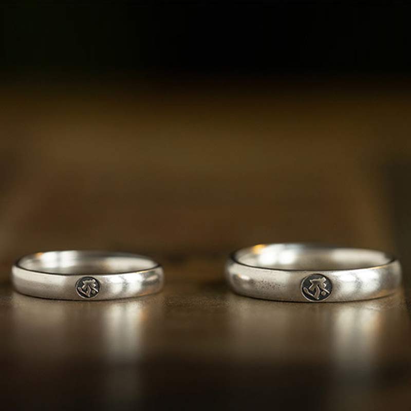 Anillo de plata de ley 925 con Buddha Stones , zodíaco chino, bendición de Buda natal
