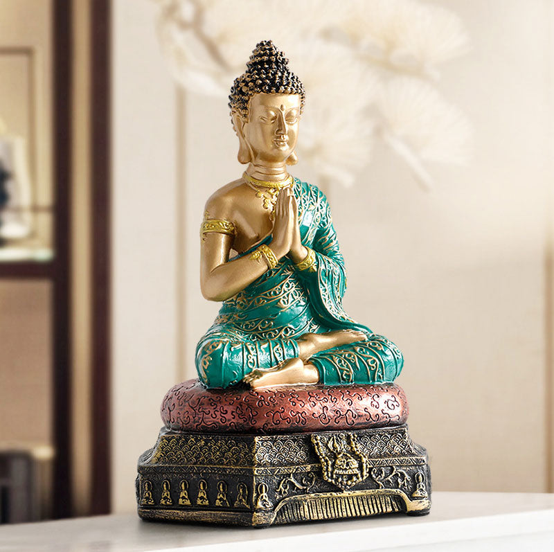 Decoración de estatua de resina de compasión de Buda de Buddha Stones de Buda