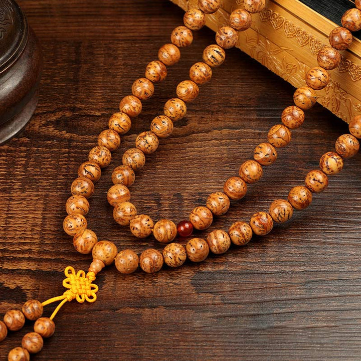 Pulsera de sabiduría de semillas de Bodhi tibetana de Buddha Stones