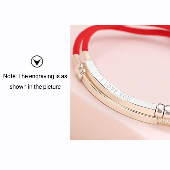 Pulsera trenzada en capas de hilo rojo de plata de ley 925 con Buddha Stones
