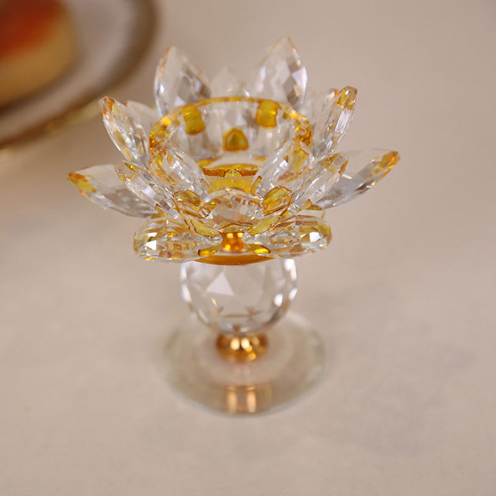 Adorno de candelabro de loto tibetano