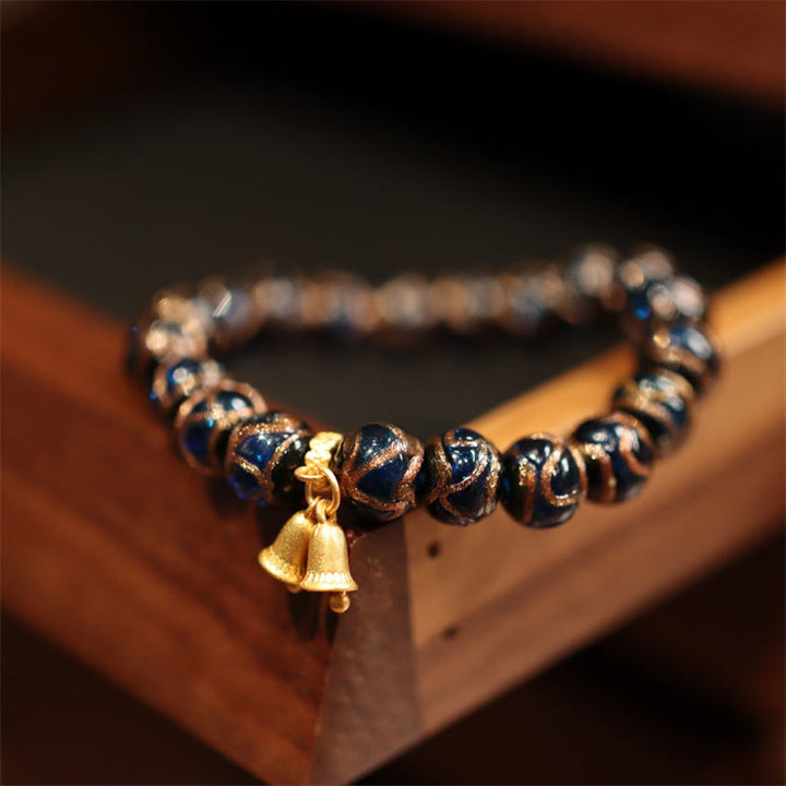 Pulsera de cuentas de la fortuna Thangka de la familia de las bestias que tragan oro tibetano, cinco dioses de la riqueza