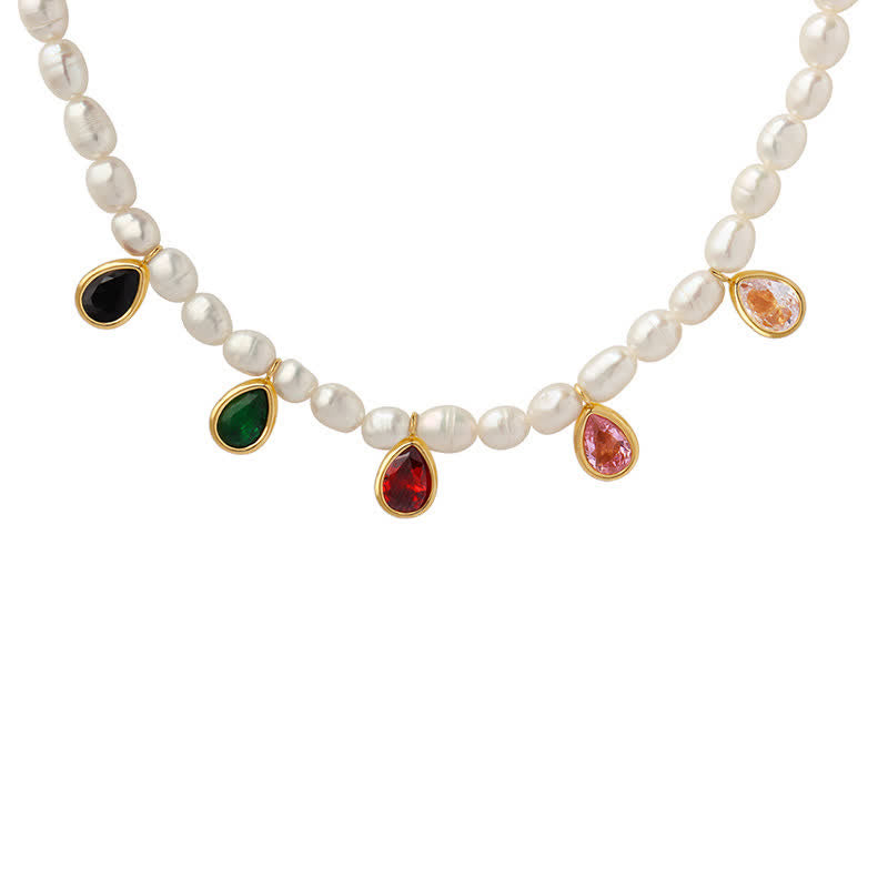 Colgante de collar de pureza de piedra de cristal de perla