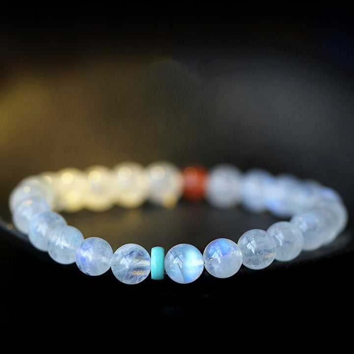Pulsera Positiva Curativa Calma de Piedra Lunar