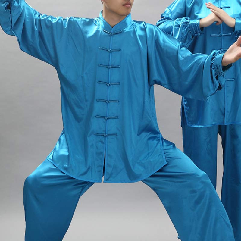 Conjunto de ropa unisex con patrón simple de Buddha Stones para meditación, oración, espiritualidad, tai chi, qigong y práctica - Azul - 2XL- APTO PARA US./ UK/AU/ EU- XL - image 23