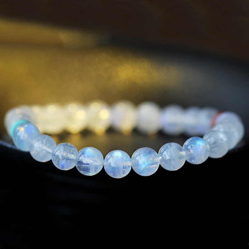 Pulsera Positiva Curativa Calma de Piedra Lunar