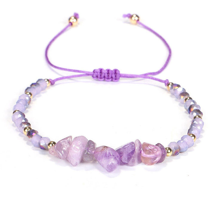Pulsera de punto Purify con amatista y Buddha Stones