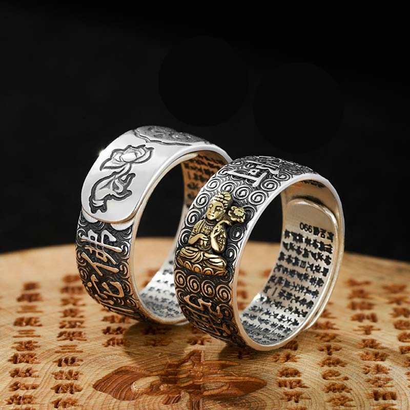 Anillo ajustable de la suerte de la riqueza de Buda Natal del zodiaco chino de Buddha Stones de Buda
