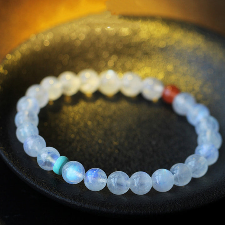 Pulsera Positiva Curativa Calma de Piedra Lunar