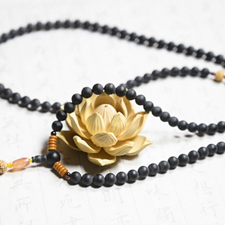Pulsera curativa de ágata roja con semillas de ciprés tibetano Mala tibetano de Buddha Stones