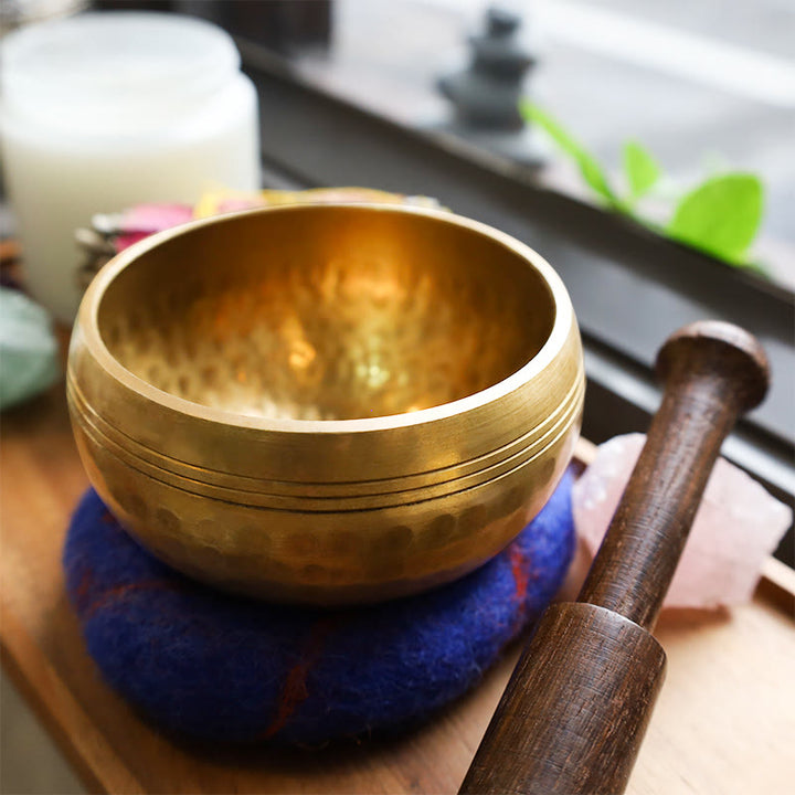 Juego de cuencos tibetanos para meditación, hechos a mano para la sanación y la atención plena. - image 0