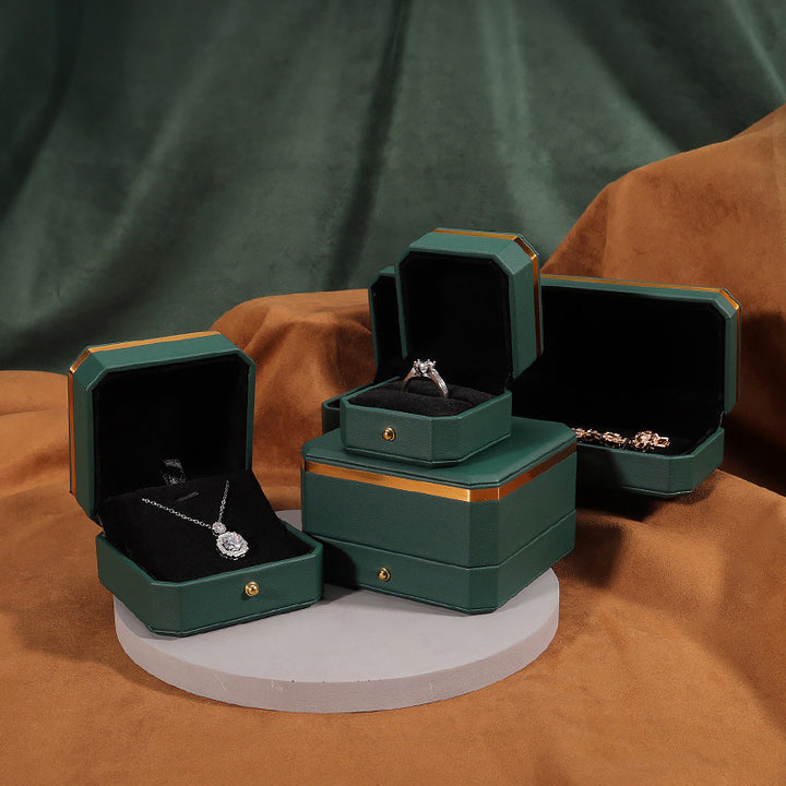 Caja de almacenamiento de joyas Caja de regalo de cuero PU - image 7