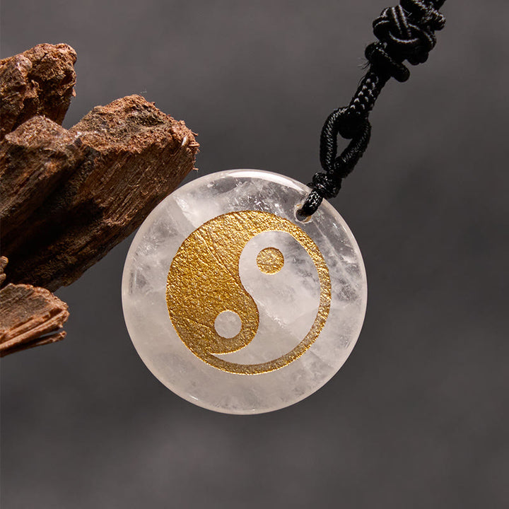 Buddha Stones, varios cristales, amatista, ojo de tigre, Aventurina verde, Yin Yang, collar espiritual, colgante
