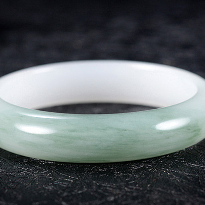 Brazalete curativo de la suerte de jade natural