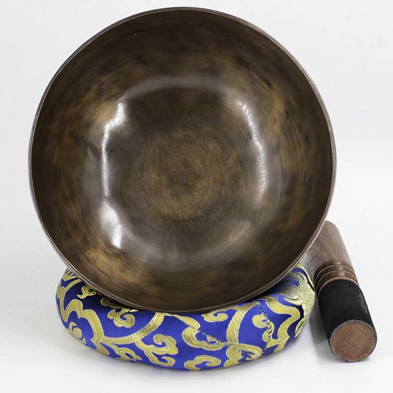Cuenco tibetano de luna llena con arcoíris lunar, hecho a mano para sanación y meditación. Juego de cuencos de sonido de energía positiva. - image 11