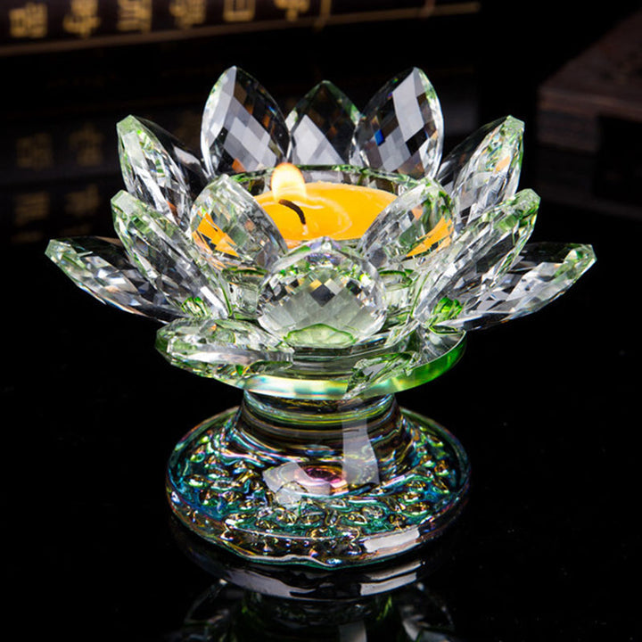 Adorno de candelabro de loto tibetano