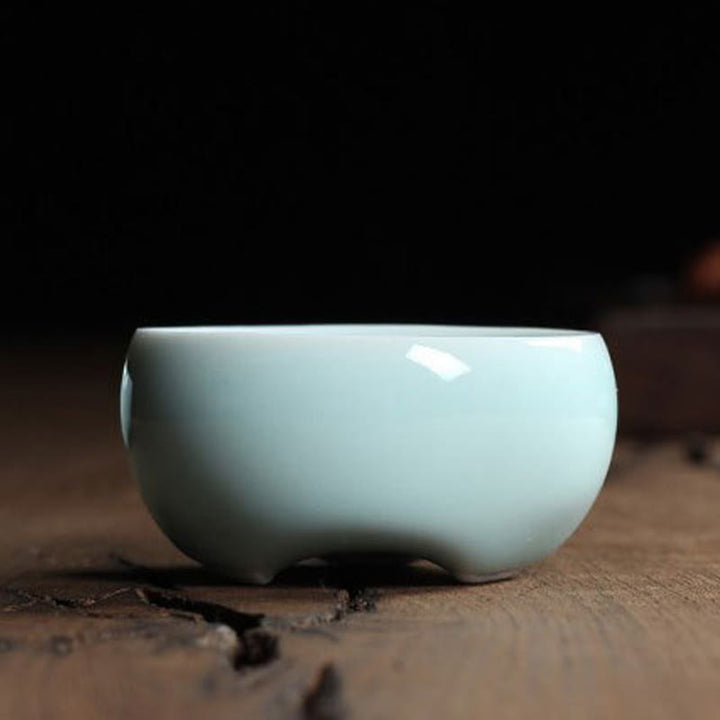 Taza de té de cerámica con forma de pez koi de colores y Buddha Stones - image 31