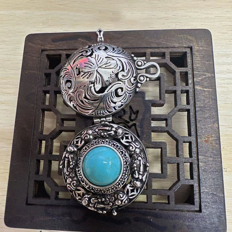Collar de cobre de la suerte de Pi Xiu tibetano con Buddha Stones