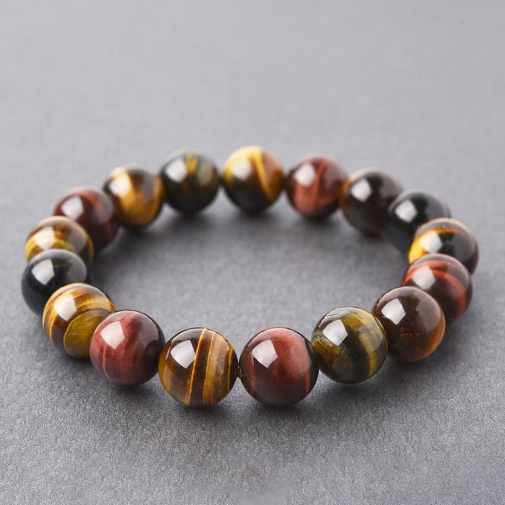 Pulsera de protección positiva con ojo de tigre natural de Buddha Stones