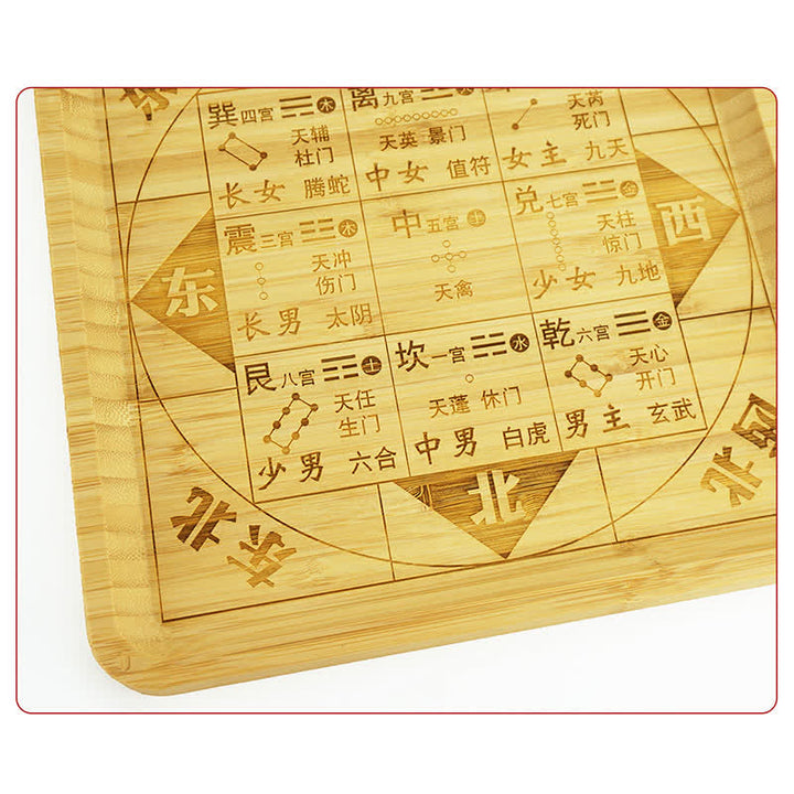 Mapa de Bagua de Bambú Feng Shui Mapa de Energía de Armonía