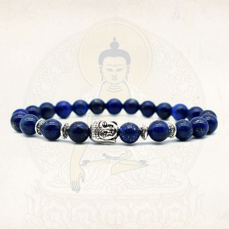 Pulsera curativa de amor con amatista y Buddha Stones